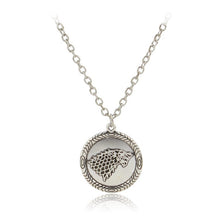 Load image into Gallery viewer, Stark Wolf Logo Necklace