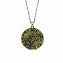 Load image into Gallery viewer, Stark Wolf Logo Necklace