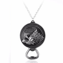 Load image into Gallery viewer, Stark Wolf Logo Necklace