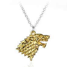 Load image into Gallery viewer, Stark Wolf Logo Necklace