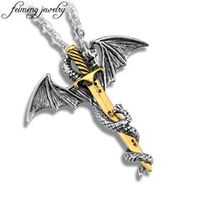 Load image into Gallery viewer, Flying Dragon Necklace